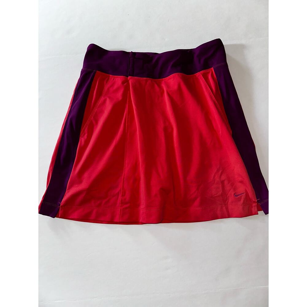 Nike Golf Dri Fit Size M Women’s M Orange and Purple Skort Stretchy